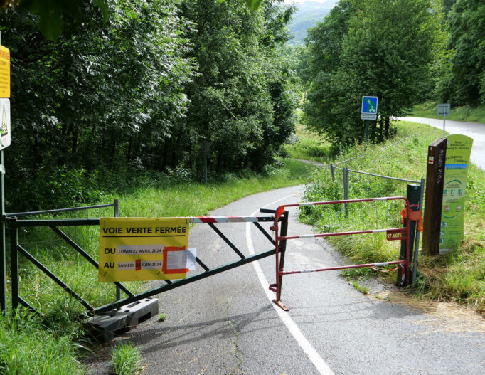 Photo de ma fermeture de la voie verte