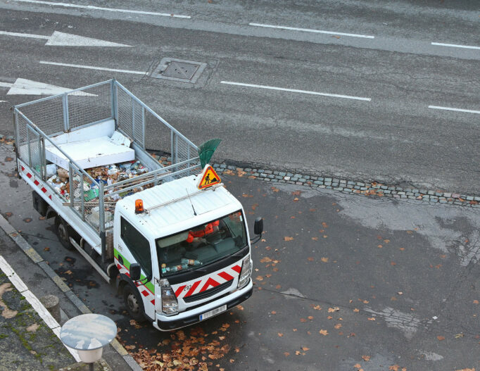 Phot d'un camion de collecte