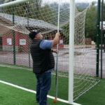 Photo du contrôle des cages de but